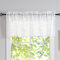 Spitzen-Küchenvolant für Fenster mit Perlen, 45.7 cm lang, Vintage-Blumenmuster, durchscheinend, Küchenvorhänge, kleines Fenstervolant für Wohnzimmer, Schlafzimmer, Badezimmer, Einzelbett, Weiß