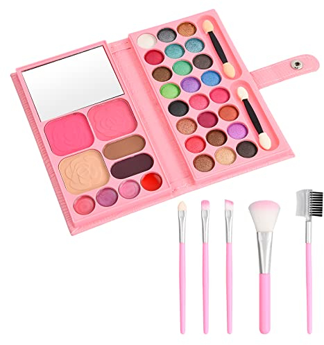 Palette de Maquillage Portable Makeup Set Maquillage Fille Palette Fard a Paupiere Maquillage Palette pour Femme (Couleur 1 + pinceau de maquillage)