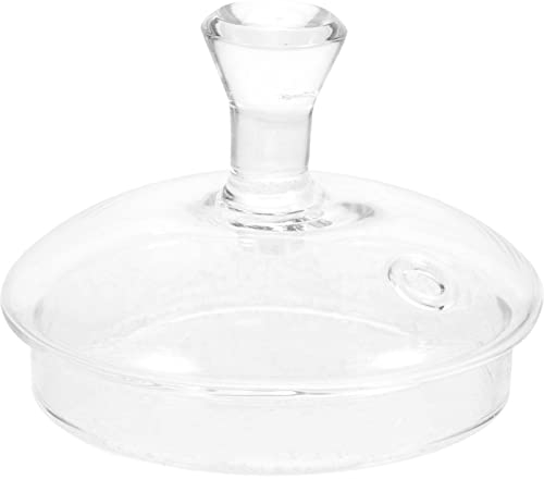 Yardwe Glas Teekanne Deckel Ersatzdeckel Luftdicht Ersatz Glasdeckel mit Griff Teekessel Deckel Abdeckung Teekanne Ersatz Zubehör für Teekanne Glaskanne Wasserkocher Wasserkanne