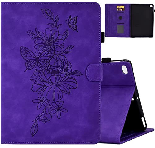 MOKASE Funda para 7,9 iPad Mini 1/2/3/4/5 Edición 2012-2019, Ante Piel Multi-Angulo Soporte Caso, Inteligente Automático Estela/Sueño con Portalápices & Cartas Ranuras para iPad Mini 5 2019, Purple