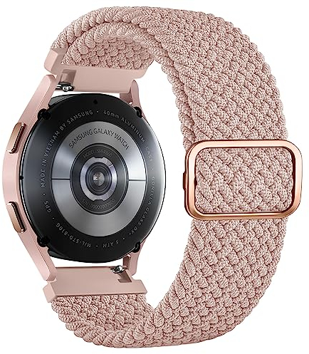 Vancle Armband für Samsung Galaxy Watch 5/4 40mm 44mm/Galaxy Watch 5 Pro 45mm/Galaxy Watch 4 Classic 42mm 46mm für Herren Damen, 20mm Geflochtenes Nylon Armbänder Elastisch Verstellbares Ersatzarmband