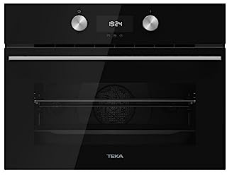 Teka - Edición Urban Colors. Horno compacto multifunción con microondas, 9 funciones de cocción y sistema HydroClean. - Modelo HLC 8440 C BK