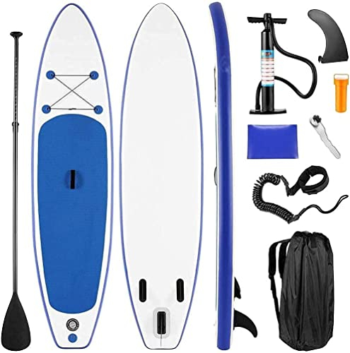 NOALED Aufblasbares Stand-Up-Paddle-Board für Erwachsene mit Zubehör und Rucksack, rutschfest, aufblasbar, maximales Gewicht