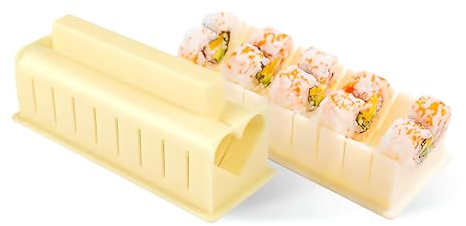 Stock Líder-Moldes Para Sushi Kit 2 Formas, Molde de Rollo de Arroz Sushi Maker DIY Juego Completo de Cocina Adecuado para Principiantes (CORAZON)
