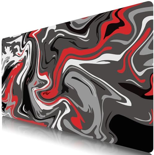 TUOLISG Mauspad 900x400-Speed Gaming Mousepad XXL-großes Mauspad-XXL mauspads mit Motiv-Tischunterlage Large Size-verbessert Präzision und Geschwindigkeit Gummiunterseite -Genug
