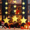 Vautvis Beleuchtet Led Fensterdeko, 3 Stück Weihnachtsdeko Fenster Beleuchtet, Weihnachtsbeleuchtung Fenster Batterie Stern Fenster Beleuchtet Stern Hängeleuchten Vorhang Lichter Fensterbeleuchtung