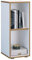 VCM Holzregal stehend | platzsparender Aktenschrank | Maße ca. H. 74 x B. 30 x T. 33 cm | Elegantes Regal | Büroregal – Salia 2fach B. 30 cm