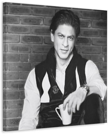 NeBaln Shah Rukh Khan MovieStar-Poster, Gemälde auf Leinwand, Wandkunst, Rollbild, Druck, Wohnzimmer, Wände, Dekoration, Häuser, 70 x 70 cm