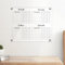Pahdecor Tableau de corvées personnalisé pour enfants, calendrier mural personnalisé de qualité supérieure, grand calendrier effaçable à sec pour mur, calendrier mural horizontal, planificateur