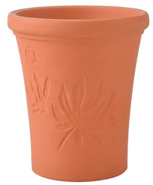 IOEDHW Pots de Fleurs en Terre Cuite Rouge à Relief rétro, Grands Pots de Fleurs Respirants en Terre Cuite Mince, Pot de Fleurs pour Plantes d'intérieur et d'extérieur, jardinières en Terre Cuite