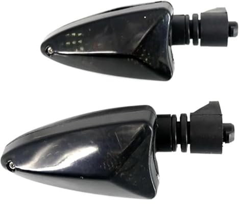 Ohocean Motorrad Blinker Lauflicht Für Ap&rilia Für Shiver 750 2010-2016 Für Dorsoduro 750 2008-2016 Für Dorsoduro 1200 2011-2016 Motorrad-Blinker-Kontrollleuchte Blinker(Black 120mm)