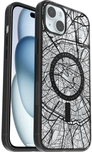 OtterBox Clear Case Series with MagSafe for iPhone 15 Plus, Shockproof, Drop Proof, Ultra-Slim, Protective Case, 3x Tested to Military Standard, Paris