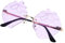 Beavorty 1 Paire Lunettes De Soleil Fraise En Forme De Paille Lunettes De Soleil Créatives Lunettes De Soleil De Lunettes Sans Joie Lunettes Sans Cadre Boîte D'ordinateur Lavender
