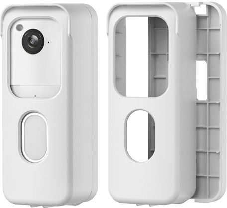Adhesive Door Mount for All-new Blink Video Doorbell Camera(2nd Gen) Only, Not Block Doorbell Sensor, No-Drill Doorbell Mounting Bracket Accessories for Blink Doorbell Security System (White)