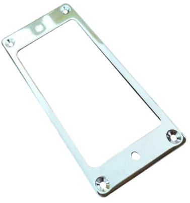 TOYANDONA 1stücke Metall-montagering für Humbucker-tonabnehmer Flacher Rahmenmontagering Gitarren-tonabnehmerringe Robuste Befestigungsringe Silberner Pickup-rahmen