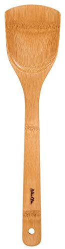 Helen's Asian Kitchen 97126 Helen Chen's Asian Kitchen Natural Bamboo Stir Fry Spatula and Wok Tool, 13.5-Inch
