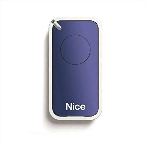 NICE INTI1B bleu 1-canaux Télécommande, 433.92Mhz rolling code emetteur. Compatible avec FLOR-S, ONE, FLORE, INTI télécommandes.