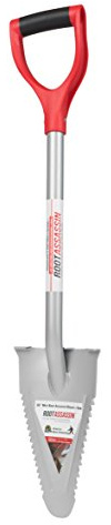 ROOT ASSASSIN Kolstål spade, silver, 32 tum