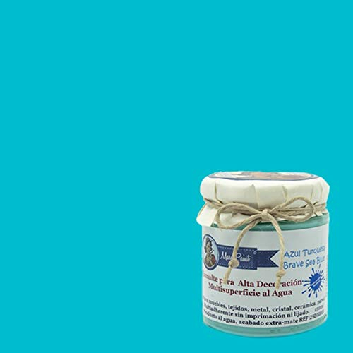 Pintura Multisuperficie al agua Mate efecto Chalk 250 (Azul Turquesa)