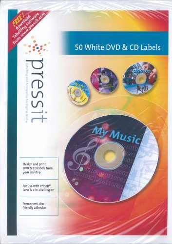 PressIT DVD/CD Labels/white 50pk