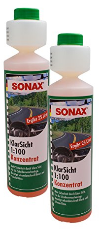 SONAX 2X 03711410 KlarSicht 1:100 Konzentrat ScheibenReiniger 250ml