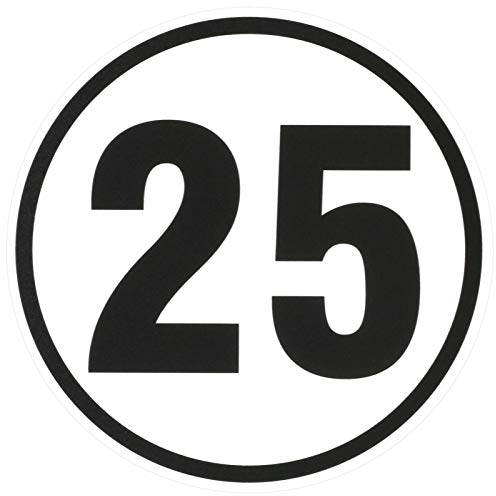 25 kmh Schild Auto LKW Trecker Anhänger Schlepper 20 cm Alu-Verbundmaterial