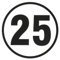 25 kmh Schild Auto LKW Trecker Anhänger Schlepper 20 cm Alu-Verbundmaterial