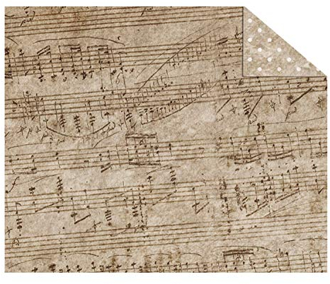 Ursus 40884603 - Fotokarton Vintage, Musik, DIN A4, 300 g/qm, 10 Blatt, Vorder- und Rückseite in verschiedenen Motiven, aus Frischzellulose, ideal für kreatives Basteln