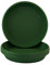 Home Garden Ornaments Plant Pot Saucers Strong Drip Tray Round Tray Plastic Trays Set of 5 (Green, Diameter: 24cm)