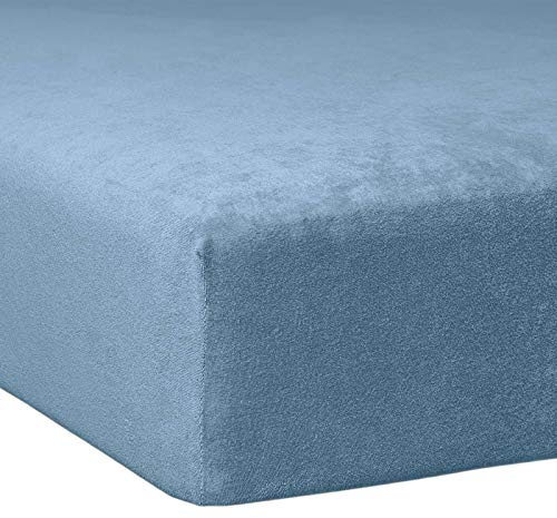 Traumschlaf Flausch Frottee Spannbettlaken Korn, 120x200-130x200 cm