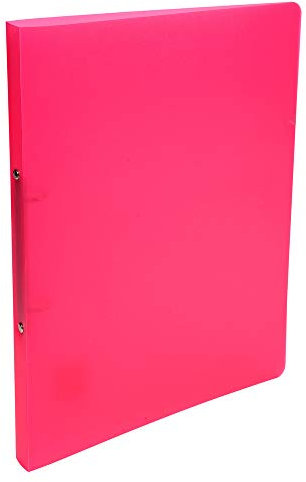 Exacompta 51165E Ringbuch (aus PP mit 2 Ringen, 15 mm Rücken, Chromaline, für Format DIN A4) rot