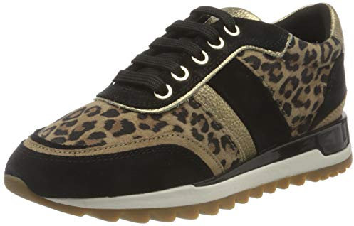 Geox D Tabelya A Sneakers Mujer Multicolor Tobacco Black 37 EU