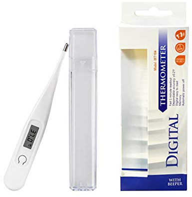 Daffodil MT104 - Digitales Körperthermometer Fieberthermometer Achsel – Temperaturmessgerät mit LCD für orale und rektale Messungen – gut ablesbares Display und frei von quecksilber - CE Zertifiziert