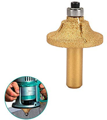 1/2'' Shank Electroplated Diamond Router Bit Bullnose Straight Cone for Marble Granite Woodworking Milling Cutter Tool