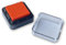 Stemplino® Stempelkissen klein Ink pad Mini Kissen mit Farbe für Kinder Hochzeit Album zum Stempeln für Embossing Scrapbooking Bullet Journal Gestalten Basteln DIY (orange)