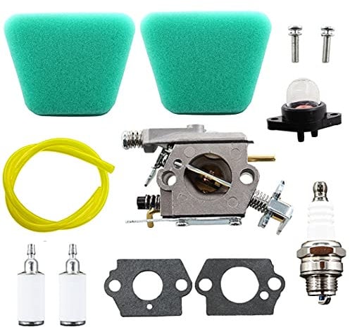 MCHNIC Carburetor Air Filter Fuel Filter Spark Plug for Partner 350 351 370 371 390 391 420 McCulloch Mac 333 335 435 436 438 440 441 442 444 Chainsaw Walbro WT-622