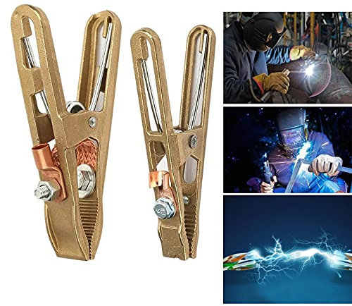 Crocodile Clamp, Copper Earth Ground Cable Clip - Manual Welder Electrode Clamp for Welding Machine (260A)