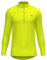 DANISH ENDURANCE Cycling Jersey Long Sleeved, Rear Pockets, Reflective Details, for Men, Neon Yellow, XXL