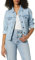 Amazon Essentials Damen Jeansjacke (erhältlich in Übergröße), Helle Waschung, M
