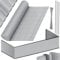 KESSER® PVC Sichtschutzmatte Sichtschutzzaun 90x500cm Balkonverkleidung Windschutz verstärkte Lamellen für Garten Balkon & Terrasse Balkonumrandung inkl Kabelbindern, Abdeckung & Handschuhe Hellgrau