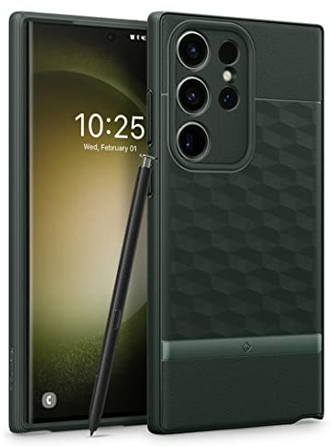 Caseology Parallax Case Compatible with Samsung Galaxy S23 Ultra Case - Midnight Green