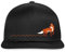 Spreadshirt Fuchs Und Fuchsspur Natur Wandern Snapback Cap, One Size, Schwarz/Schwarz