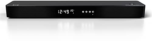 Romas® Barra de sonido S9N - Barra de sonido 4K Ultra HD con subwoofer incorporado - Compatible con todos los televisores - Acabado de cristal - Control táctil