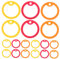 Löscher 12 Stück Hundemarke Ring Etiketten Squencher Spot Hundemarke Haustier-Id-Tag Hundemarke Hundemarke Ring Hundemarke Mute Hoop