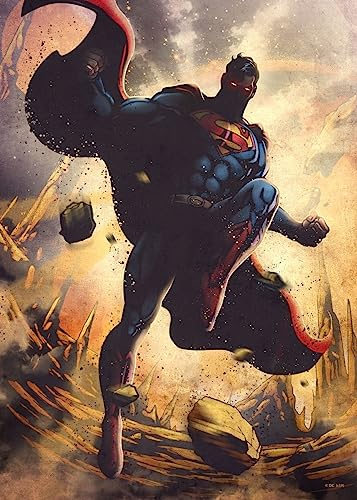 Displate Offiziell DC Comics MetallPoster Magnetische Befestigung Inklusive Lizenziert Bilder Hochwertiges Poster Classic Heroes Posters - Superman 45 cm x 32 cm