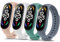 Mugust 4Pack Correas para Xiaomi Mi Band 7 Mujer Hombre,Silicona Coloridos Recambio Suave Pulseras de Repuesto para Xiaomi Mi Smart Band 7(Rosa/Blanco/Verde/Gris Azulado)