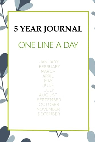 5 YEAR JOURNAL: ONE LINE A DAY ,CANVAS
