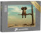 Puzzle 1000 Teile XXL „Elefant Steht auf einem dünnen AST, Illustration“ – aus der Puzzle-Kollektion Illustrationen, Kunst & Fantasy