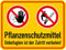 Aufkleber Warnung „Pflanzenschutzmittel - Unbefugten ist der Zutritt verboten!“ Verbot Schild Folie selbstklebend | Größe wählbar Made in Germany, Größen Name: 40x30 cm