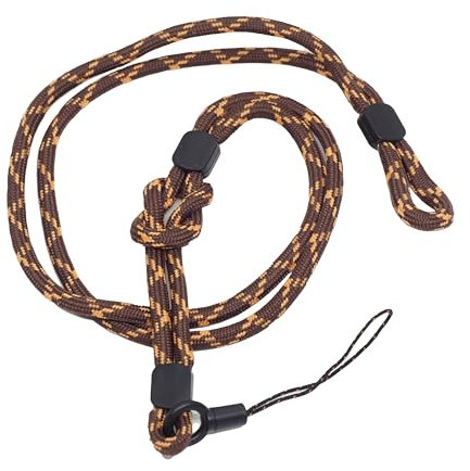 BAWAKO 4er Schlüsselbander trennbar, Umhängeband für Schlüssel Namensschild Handy Kamera, Lanyard Schlüsselanhänger Damen und Herren (Braun)